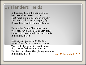 In Flanders Fields