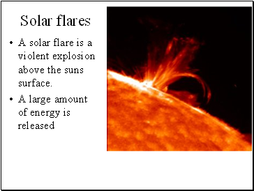 Solar flares