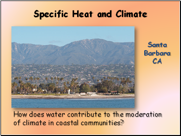 Specific Heat and Climate