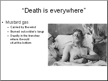 “Death is everywhere”