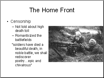 The Home Front