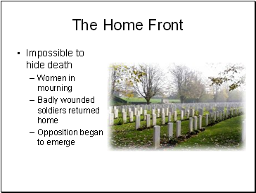 The Home Front