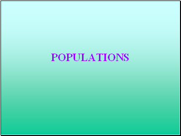 POPULATIONS