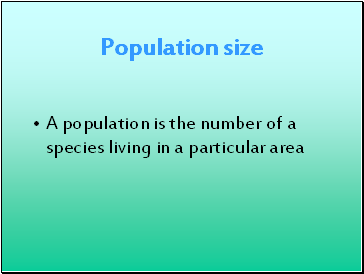 Population size