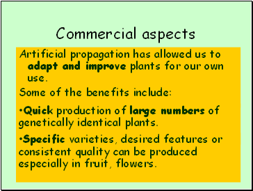 Commercial aspects