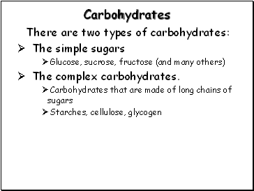 Carbohydrates