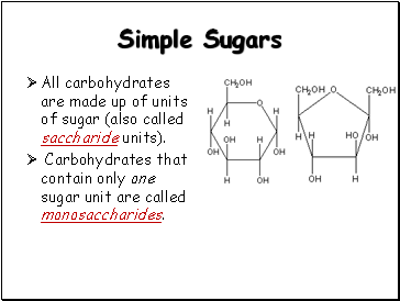 Simple Sugars