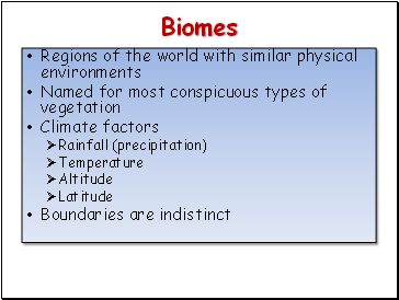 Biomes