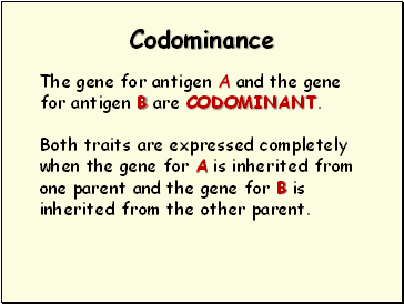 Codominance