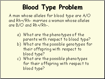 Blood Type Problem