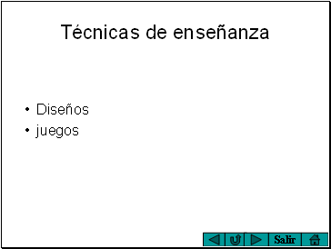 Técnicas de enseñanza