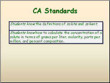 CA Standards