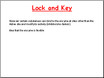 Lock and Key