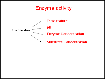 Enzyme activity