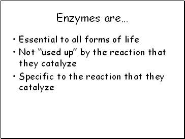 Enzymes are…