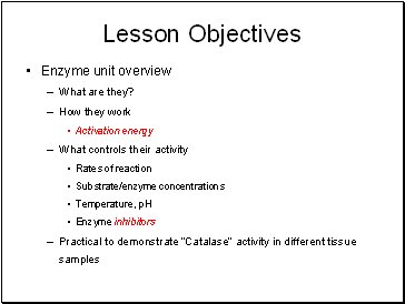 Lesson Objectives