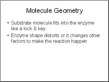 Molecule Geometry