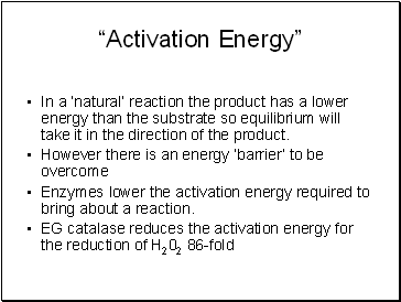 Activation Energy