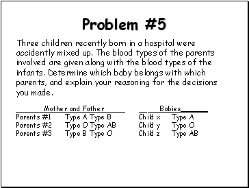Problem #5