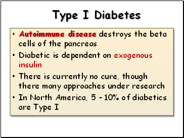 Type I Diabetes