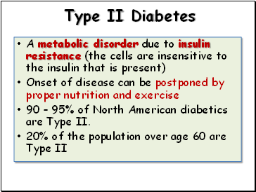 Type II Diabetes