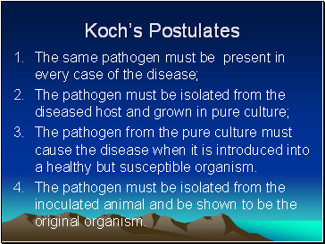 Koch’s Postulates