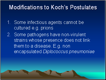 Modifications to Koch’s Postulates