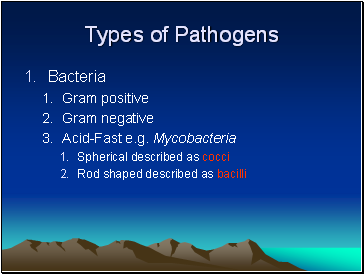 Types of Pathogens