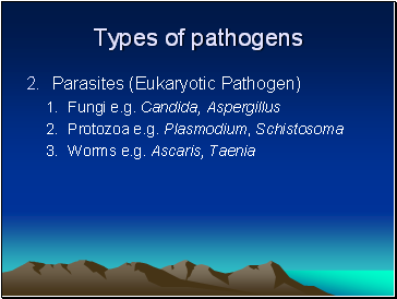 Types of pathogens