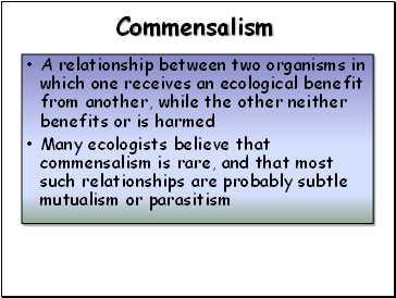 Commensalism