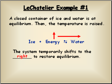 LeChatelier Example