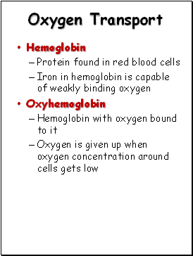 Oxygen Transport