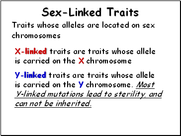 Sex-Linked Traits