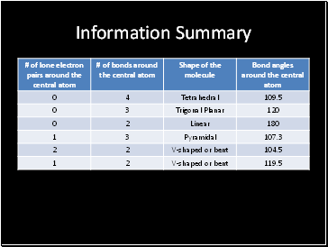 Information Summary