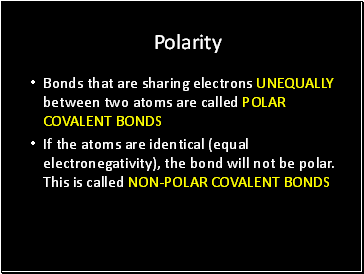 Polarity