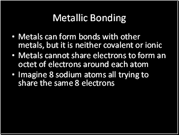 Metallic Bonding