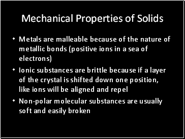 Mechanical Properties of Solids