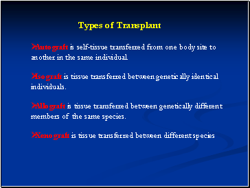 Types of Transplant