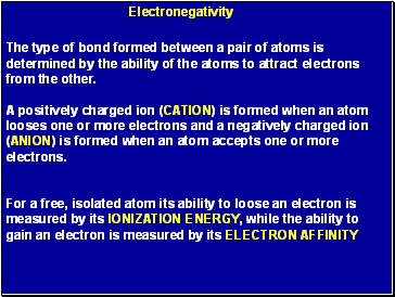 Electronegativity