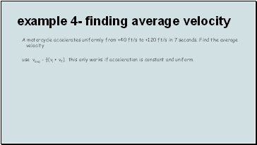 example 4- finding average velocity