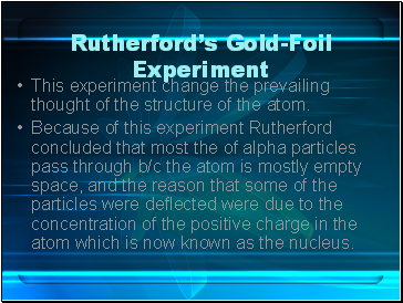 Rutherfords Gold-Foil Experiment