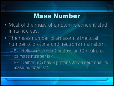 Mass Number