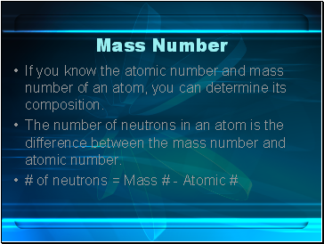 Mass Number