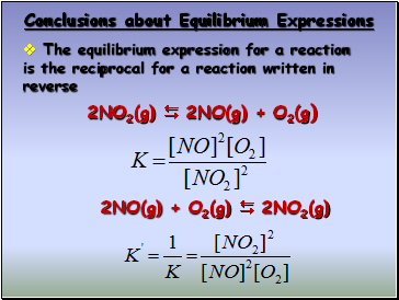 Conclusions about Equilibrium Expressions