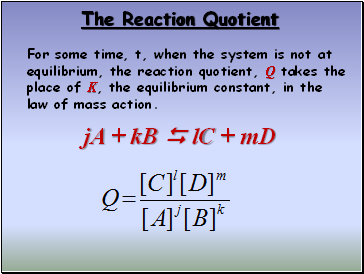 The Reaction Quotient