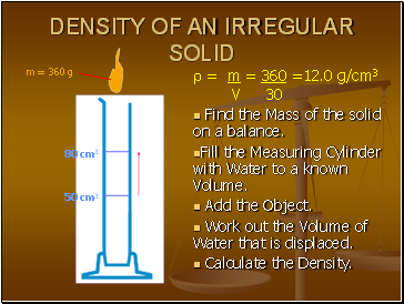 DENSITY OF AN IRREGULAR SOLID