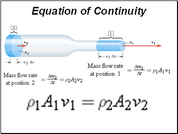 Equation of Continuity