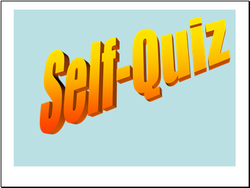 Self-Quiz