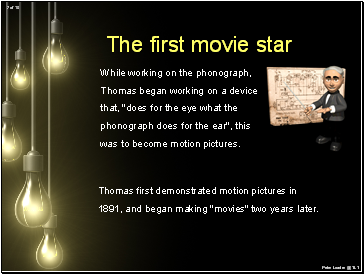 The first movie star