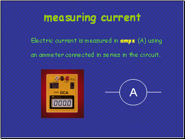 Measuring current